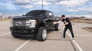 FORD F250 vs 14 inch Wide Wheels and Mud Tires - PAINT RUINED!