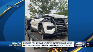 Gilford police investigating crash involving Belknap County deputy sheriff; no one injured