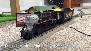 MTH 2-8-0 Steelers Super Bowl Express Steam Freight Starter Set