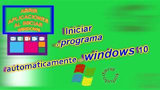 Ejecutar script o programas al iniciar Windows 10