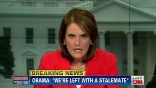 CNN: Gloria Borger 'Obama still talking taxes'