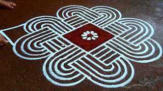 Mahashivratri 2025 padi kolam🌹/3*1 Beautiful rangoli🌹/simple designs kolam🌹/pandaga muggulu