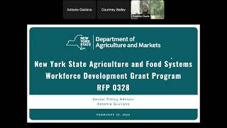 Informational Webinar - RFP 0328 - Food Systems Workforce Development Grant Program