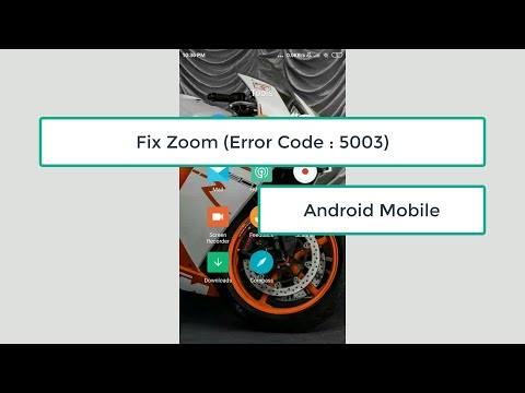 Исправление Zoom (код ошибки: 5003) на Android Mobile