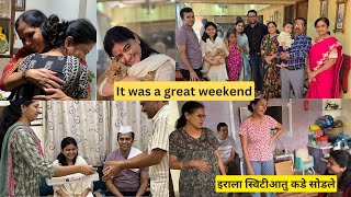 VLOG 114 - We met our honeymoon friends and family @छ. संभाजीनगर | पाहुणचार | आळेफाटा visit