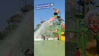 😲 Wet N Joy water splash on people heavy water flow slide #waterpark #wetnjoywaterpark #imagica