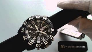 Luminox Navy Seal Blackout Chronograph Diver's Watch A 3081 BO