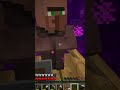 minecraft use hell to transport villagers 運用地獄運送村民 minecraft minecraftshorts