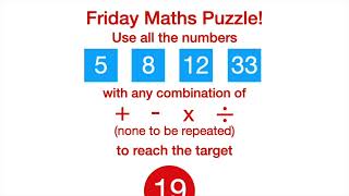 Maths Puzzle Solution 27.1.23