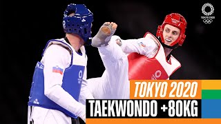 Taekwondo 🥋 Mens +80kg Gold Medal bout | Tokyo 2020 Replays