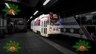 Ride on SEPTA Christmas Trolley 9030 #trolley