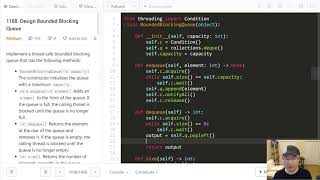 1188. Design Bounded Blocking Queue - English Version