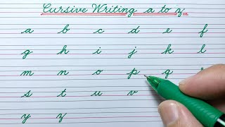 Cursive writing a to z | Cursive abcd | Cursive small letters abcd |  Cursive handwriting practice