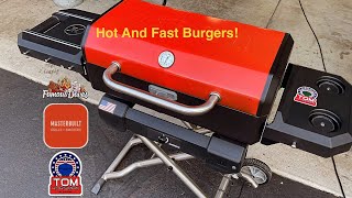 Masterbuilt Portable Charcoal Grill! / Hot and Fast Burgers! / Awesome!