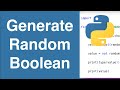 Generate A Random Boolean | Python Example