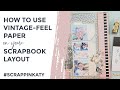 Vintage Scrapbook Layout   Playground