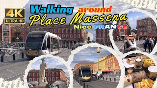 Walking Around PLACE MASSENA in Nice FRANCE 🇫🇷 French Riviera 2025