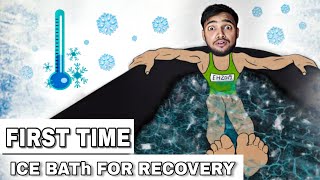 Ice Bath For Muscle's Recovery 🥶 || Fit Aditya Vlog  #icebath #muscle