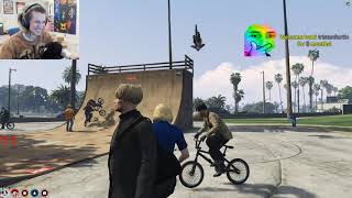 xQc witnesses a  BLOODBATH || The great BMX massacre of 2021 IN GTA RP