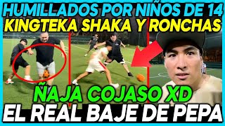 🤣FULL RISAS🤣KINGTEKA, SHAKA Y ÑAJA JUEGAN PICHANGA VS CHIBOLOS DE 14 AÑOS | RESUMEN