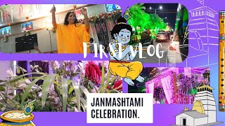 My first video|| janmashtami celebration vlog || family time #trending #janmashtami #Monikavlogs