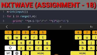 NxtWave Assignment-18 coding practice #nxtwave #pythonprogramming #ccbp4 #codingpython
