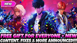 *BREAKING NEWS!* FREE GIFT FOR EVERYONE! + NEW CONTENT, FIXES & MORE ANNOUNCED! (Solo Leveling Arise