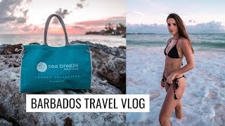 CARIBBEAN TRAVEL VLOG: ARRIVING IN BARBADOS, SEA BREEZE BEACH HOUSE ROOM TOUR! | Molly J Curley