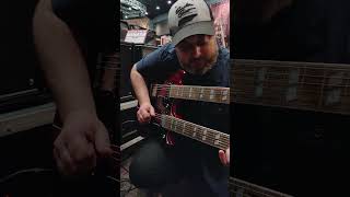 Playing THE FORBIDDEN RIFF in Guitar Center... #shorts