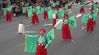 【４K】上町よさこい鳴子連  2017第21回よさこい東海道　本祭　上本通り商店街会場　2017 11 12