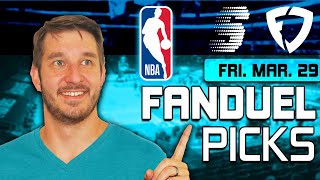 FanDuel NBA DFS Lineup Picks Today (3/29/24) | NBA DFS ConTENders