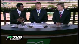 TVG announcer wins big Kentucky Derby bet.  Insane reaction shown on-air.