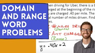 Domain and Range Word Problems