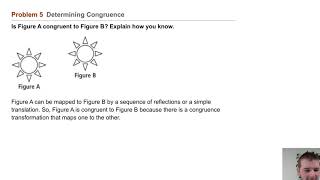 Geometry 9-5 Congruence Transformations: Problem 5 - Determining Congruence