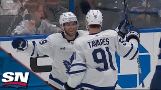 Maple Leafs' Calle Jarnkrok Roofs Puck In Tight For 20th Goal Of Season vs. Lightning