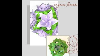 DIY Paper craft/ paper  flower Ball (kusudama)/Origami paper craft /bouquet for brides