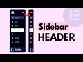 Elementor Vertical Header with Sidebar Navigation Menu in WordPress | Elementor Side Vertical Menu