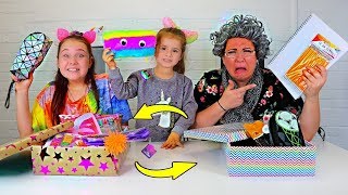 BACK TO SCHOOL SWITCH UP CHALLENGE w/ Granny & Ruby and Bonnie