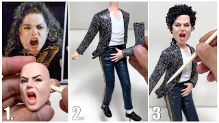 Michael Jackson made from polymer clay, the full figure sculpturing process【Clay Artisan JAY】