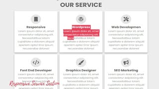 Responsive Service Section Using HTML And CSS | Responsive Tutorial | Coding With Isaac