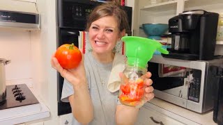 How To Can DICED Tomatoes 🍅 The Easy Way!