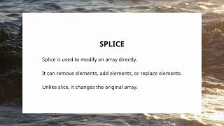 [JavaScript Array] Slice vs Splice Explained in 5 Minutes With Examples