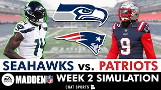 Seahawks vs. Patriots Simulation Watch Party For NFL Season | Seahawks Week 2 (Madden 25 Rosters)