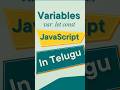 variables in JavaScript Telugu | async and defer | Learn JavaScript | JavaScript Tutorials  #shorts