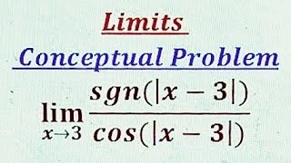 Limits involving Signum function and absolute value function.