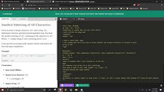 Smallest Substring of All Characters [Python]