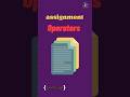 Assignment Operator in javascript | Operators in javascript #javascript  tutorial in 1 minutes