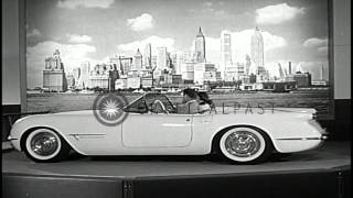 Buick Wildcat being displayed at General motors' Motorama in New York,United Stat...HD Stock Footage