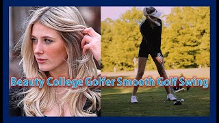 Beauty College Golfer Star "Anna-Maria Diederichs" Smooth Golf Swing & Slow Motion