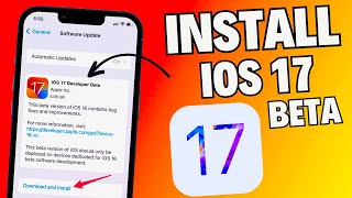 Install iOS 17 Beta - How to update iOS 17 beta profile on iPhone and iPad - Download Latest iOS 17